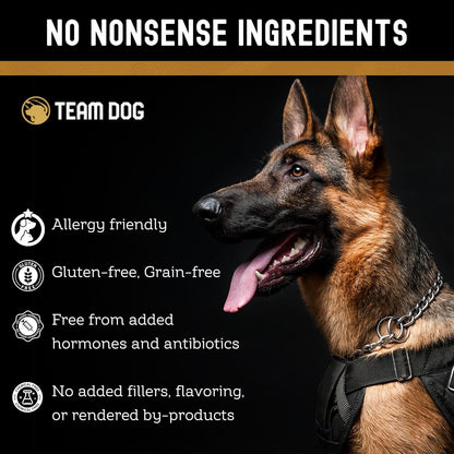 Team Dog Freeze Dried Raw Dog Food Topper | Wild Boar & Venison Liver Dog Food Seasoning | Wet & Dry Dog Food Toppers for Picky Eaters | 5 Oz