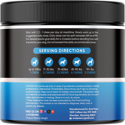 No Poo Chews for Dogs - Coprophagia Stool Eating Deterrent with Probiotics & Enzymes - Stop Dogs from Eating Poop - Digestive Support Soft Chews for All Breeds & Sizes - Forbid Stool Eating Deterrent