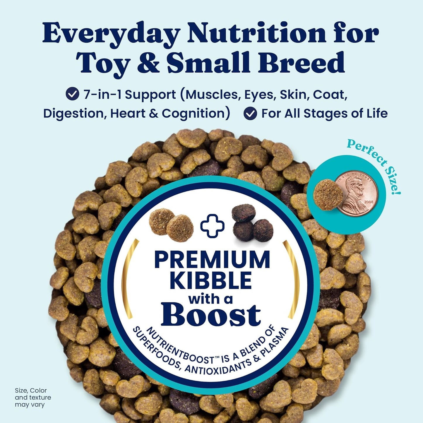 Solid Gold Toy & Small Breed Dog Food Dry Small Bites – Real Bison & Healthy Whole Grain Dogfood – Potato Free, High Fiber Healthy Dog Kibble w/Probiotics for Gut Health – NutrientBoost™ – 11 lb