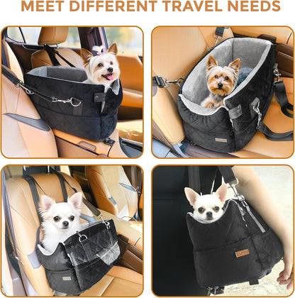 Dog Shirt for Small Dogs Pink and Center Console Dog Car Seat