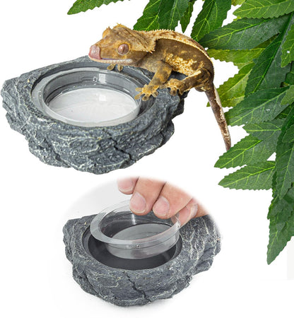 REPTIZOO 30PCS Feeding Cups for Reptile Magnetic Feeder Ledge, Replacement Cups for REPTIZOO Food Water Feeder Dish Gecko Feeding Ledge