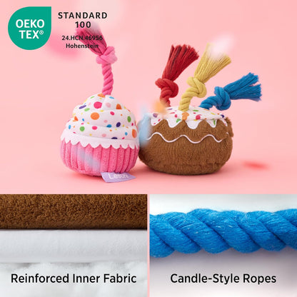 LE SURE Foldable Human Dog Bed witth Dog Birthday Cake Toy