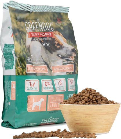 The Green Dog: Super Premium - Adult Small Bite - 6.6 Lb Bag Dog Food - Plant Based Protein, Vegan Dry Pet Kibble, Gluten Free, Complete Nutrition