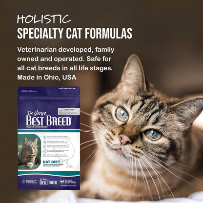 Best Breed Cat Diet Made in USA [Natural Dry Cat Food for All Ages] - 4lbs.