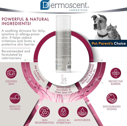 Dermoscent ATOP 7 Max Hydra Spray for Pets | Natural Hydrating Mist with Pre & Probiotic Complex for Dry, Allergy & Atopy-Prone Skin Relieves Skin Dryness & Protects Cutaneous Barrier Non-Greasy