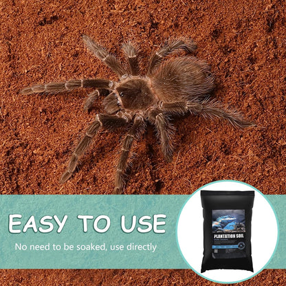 VCEPJH Reptile Bark Bedding,1 LB Natural Cork Bark for Geckos and Loose Coconut Fiber Substrate 3 Pack Natural Coco Coir Reptile Bedding for Tarantula Snake Bearded Dragon Spiders Hermit Crabs