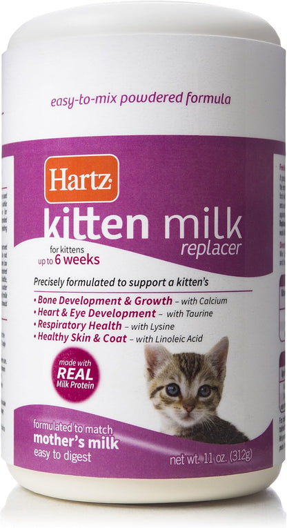 Hartz Powdered Kitten Milk Replacer Formula - 11Oz