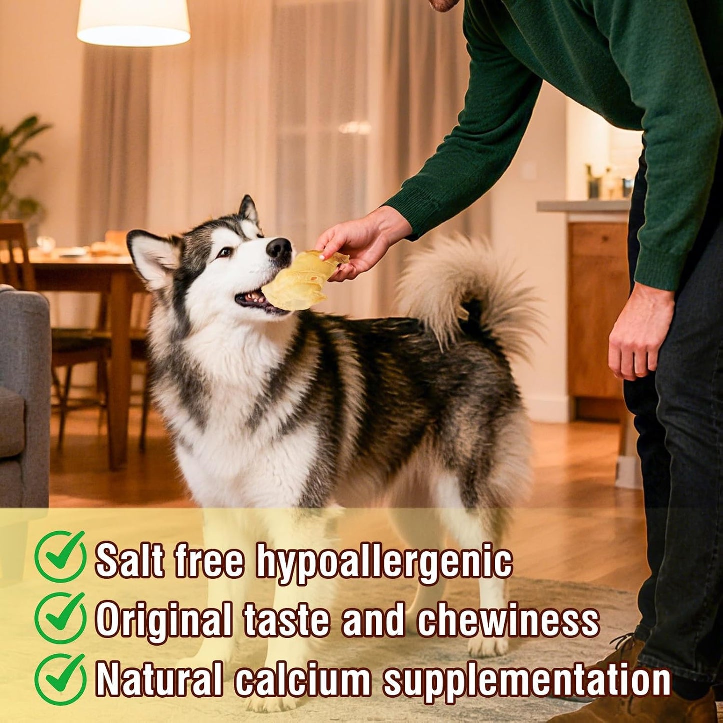 100% Natural Real Cow Ears for Dogs - Single Ingredient Dental Chew, Long-Lasting Treats for All Breeds (Small/Medium/Large) | High Protein, Easily Digestible(120g)