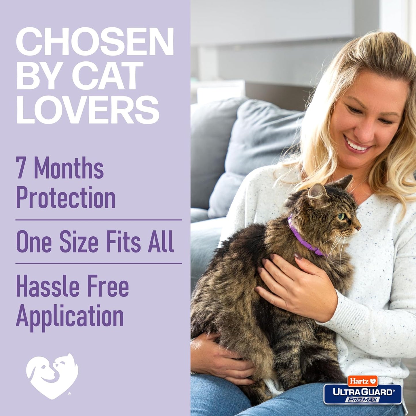 Hartz UltraGuard ProMax Flea & Tick Collar for Cats I 14 Months Protection I Soft & Comfortable | Flea & Tick Prevention I 2 Pack