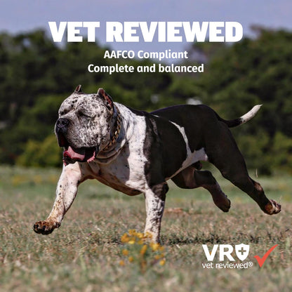 Bully Max Dry Dog Food for Adults & Puppies - High Protein & Fat for Muscle & Weight Gain - High Performance Dog Food Supplements - Small & Large Breed Dogs (530 Calories Per Cup), Beef, 15lb Bag