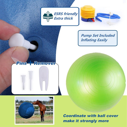 40 Inch Horse Ball Toy Mega Herding Ball Giant Horse Soccer, Pump Included