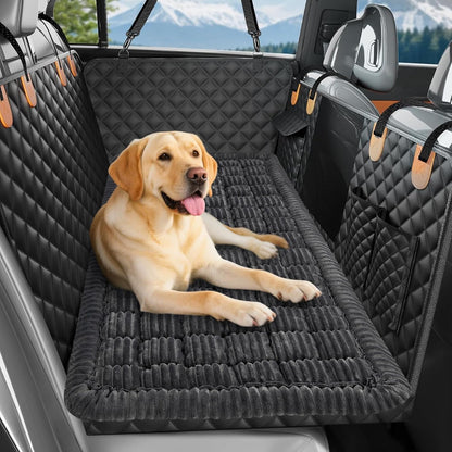 Dog Bed for Car, Non-Slip Travel Back Seat Pet Bed Mat, Dog Mat for Car Trucks Backseat, Fit for Backseat Extenders and Seat Covers (Dark Grey, 54 x 18.5 inch)