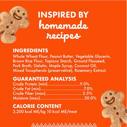 Buddy Biscuits Softies 8 oz Pouch, Soft & Chewy, Natural Peanut Butter Flavor Dog Treats, Oven Baked in The USA