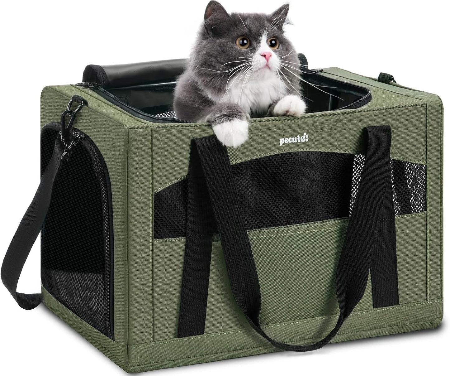 Dog Car Carrier Stable and Light Weight, and Pecute Cat Carrier Stale, Pet Carrier Breathable and Portable