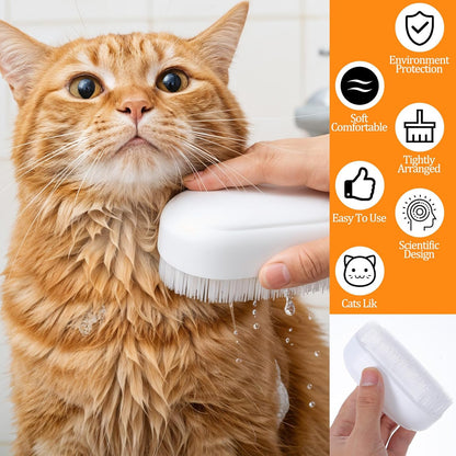 Gentle Cat Tongue Brushes Soft Cat Brush Comfortable Serrations Brushes Scratch-Free Removes Hair Mat Loose Fur Mimicking Maternal Lick Soothing Massage for Cats Enhancing Intimacy