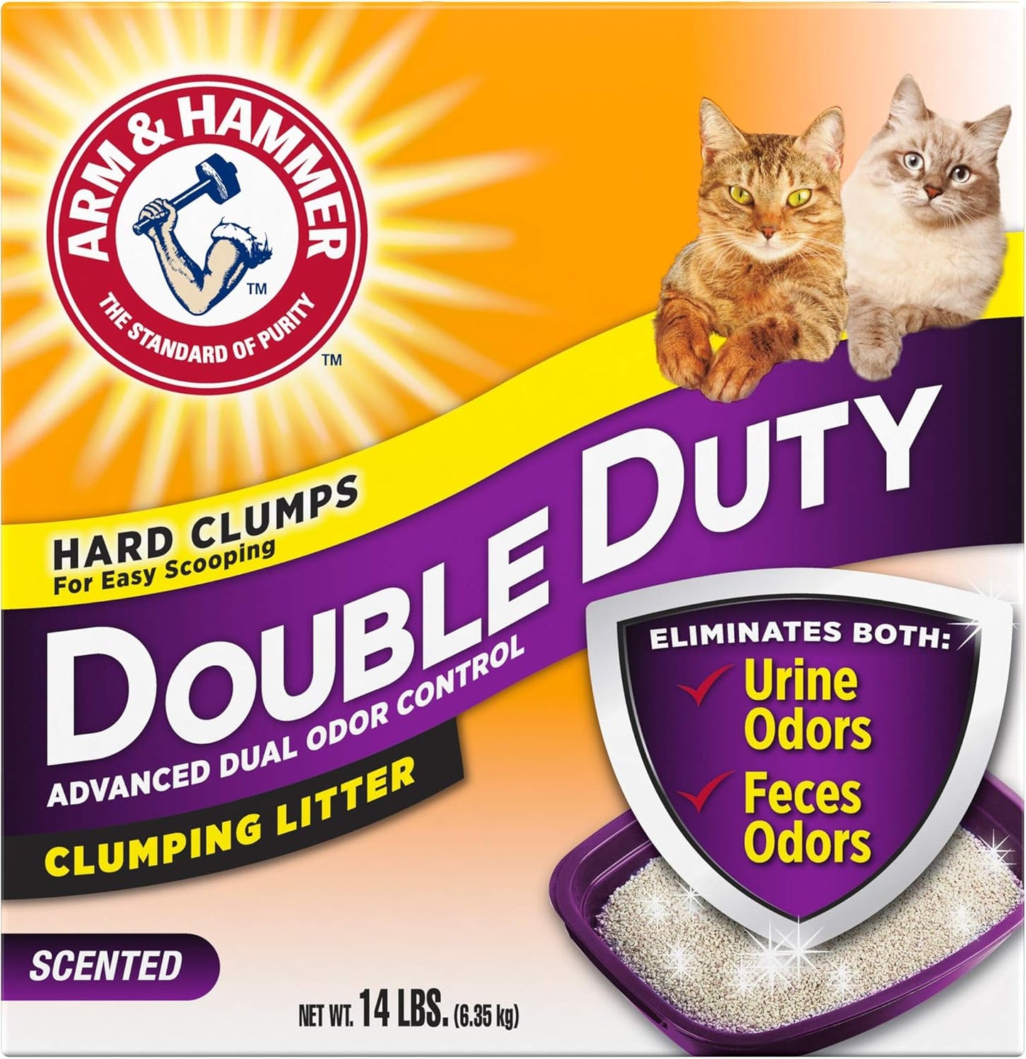 Arm & Hammer Double Duty Litter, 14 Lbs (Packaging May Vary)
