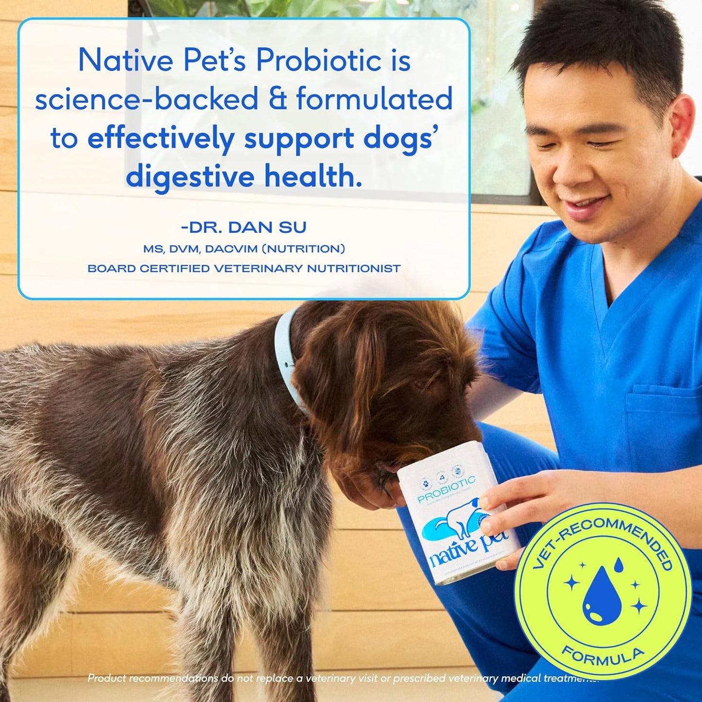 Native Pet Probiotics for Dogs - Dog Probiotics Powder for Digestive Health, Gut Support, & Immune Boost – Vet-Formulated Powder for Maximum Potency with Digestive Enzymes & Prebiotics - 30 Scoops