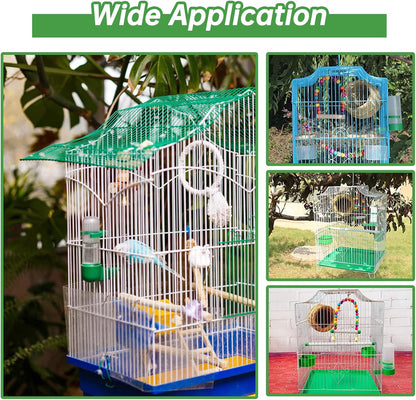 Bird Water Dispenser for Cage, 4pcs Water Bowl 140ml Automatic No Mess Gravity Feeder Watering Supplies for Pet Parrot, Parakeets, Cockatiel, Budgie Lovebirds and Other Birds