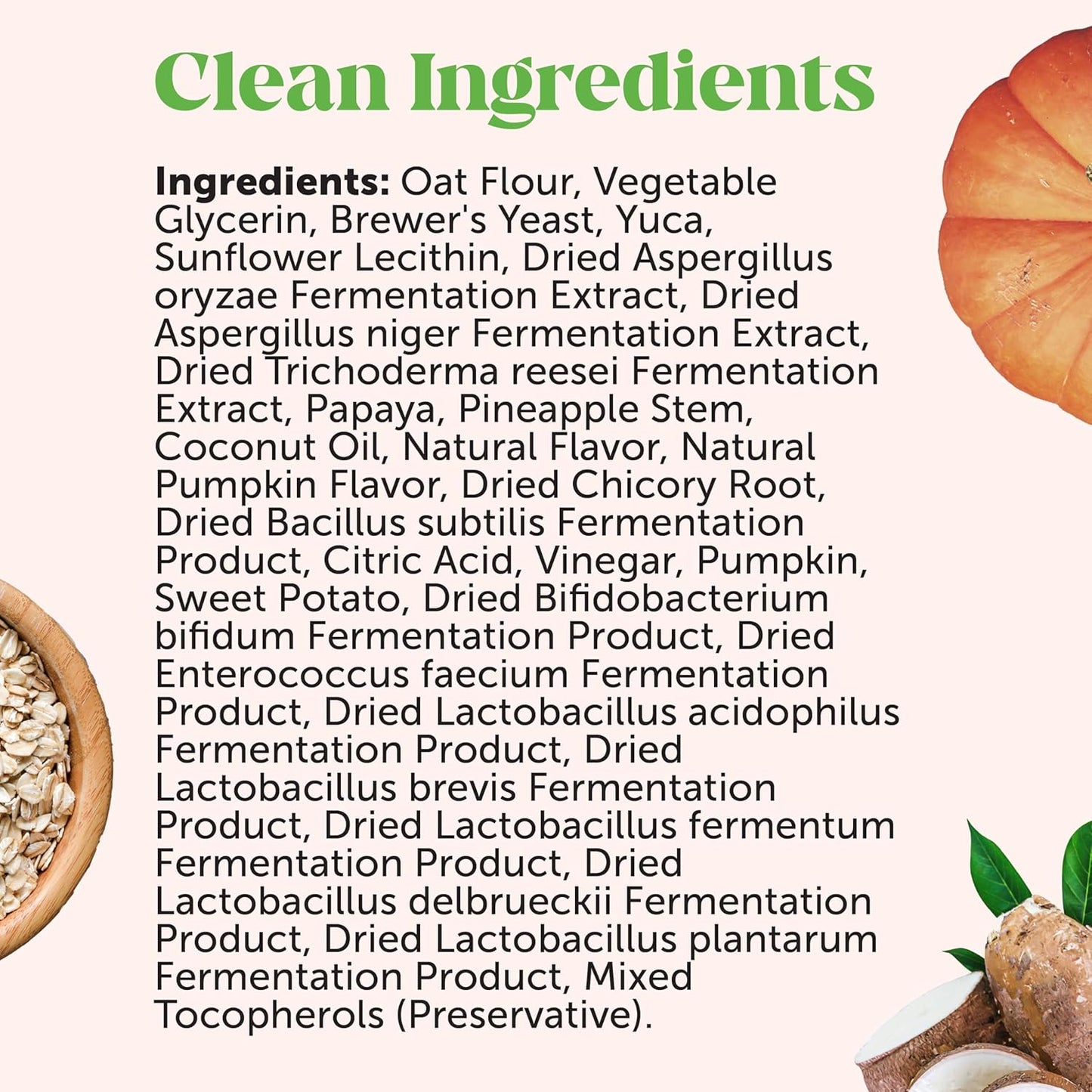 Pet Honesty Probiotics for Dogs - Digestive Enzymes Promotes Gut Health, Dog Probiotics for Bowel Support, Fiber for Regularity, Prebiotics for Immune Health & Gut Flora (Pumpkin, 90 ct)