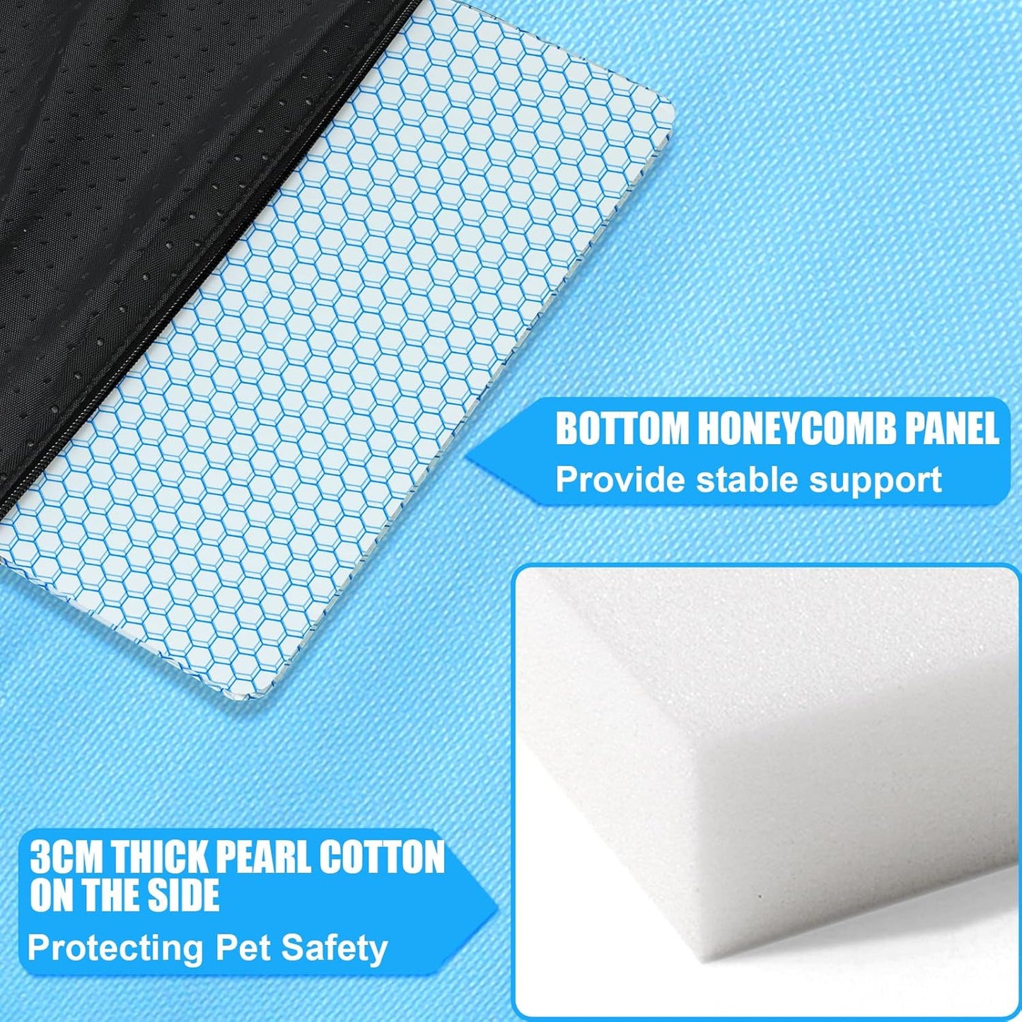 Center Console Dog Car Seat for Small Dogs, Pet Puppy Car Seats with Soft Cushion Safety Belt, Washable Cat Carseats, Pet Bed for Cars, Dog Booster Cars Seats for Dogs Small 5-15 lbs(Blue)