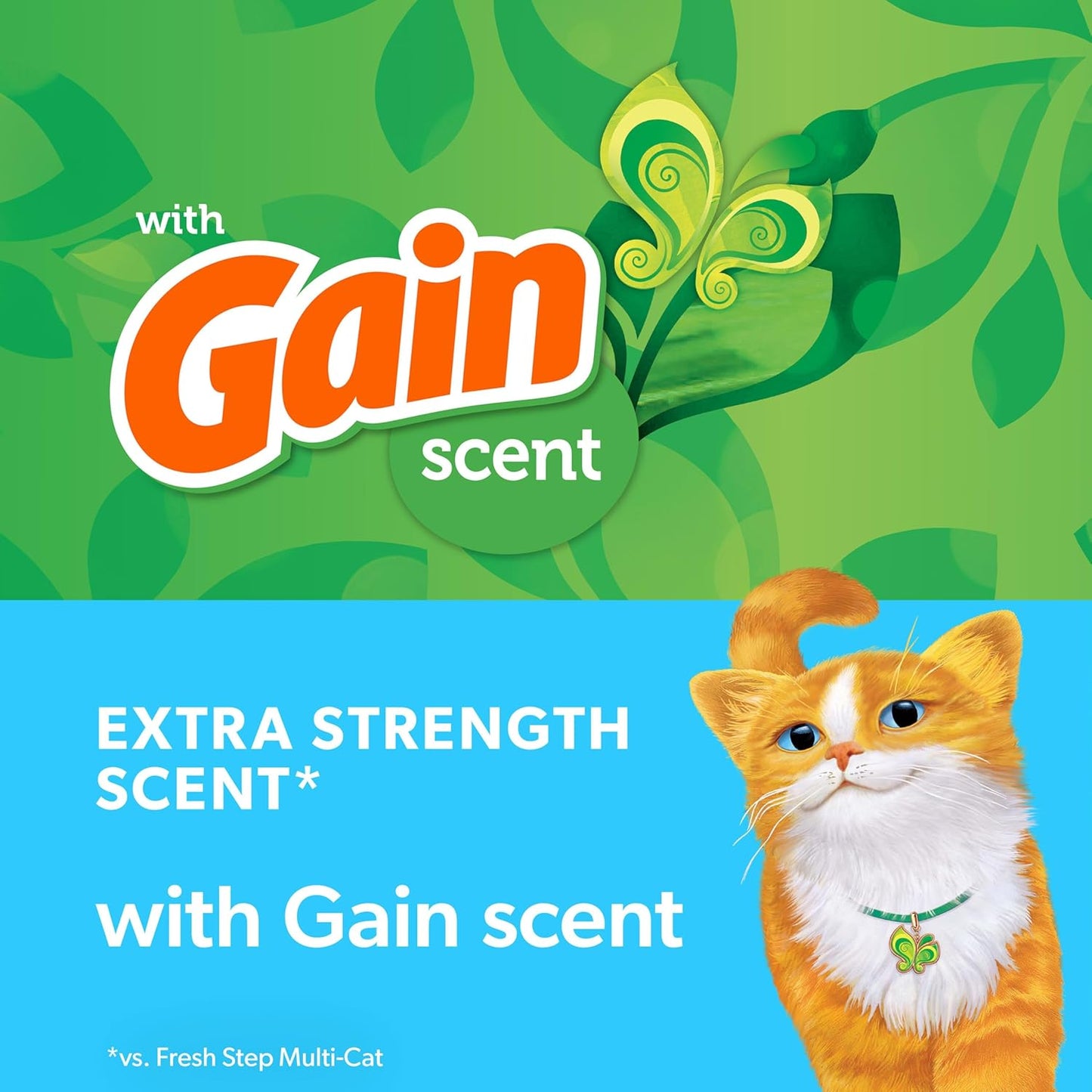 Fresh Step Clumping Litter With Febreze Freshness Gain Original Scent, Low-Dust Formula With Ammonia Block Technology, 14 lb. Box