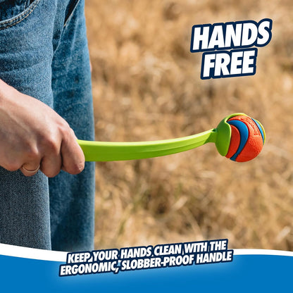 Chuckit! Sport 14S Ball Launcher for Small Dogs, 14-Inch Manual Thrower with 2-Inch Ball, Fits Dogs up to 20 lbs