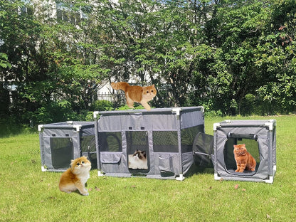 3-in-1 Dog Playpen,Pop Up Pet Playpen Cats Enclosure for Kitten and Puppy Indoor Outdoor Use