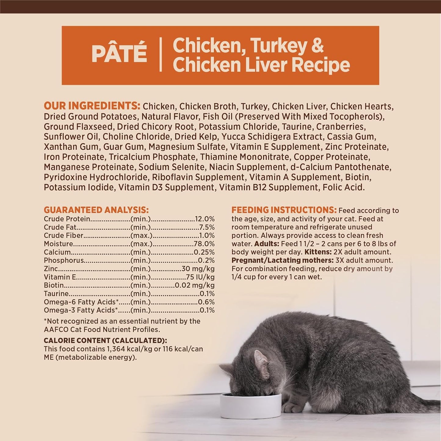 Wellness CORE Pate Adult Wet Cat Food, Natural, Protein-Rich, Grain Free, 3 Ounce, 12 Pack (Chicken, Turkey & Chicken Liver)