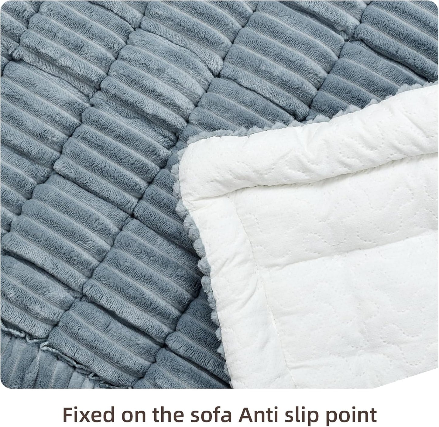 Dog Car Seat Cover for Back Seat, 54"x24.8" Non-Slip Pet Bed Mat, Washable Flannel Travel Mat for SUV & Trucks, Scratch & Spill Proof