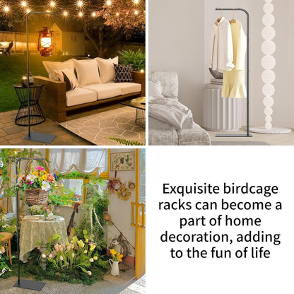 TBTFW 67 Inch High Hanging Bird Cage Stand, Bird Feeder Stand with Base, Suitable for Hanging Various Types of Birdcages(Weight Limit: Within 35 Pounds)