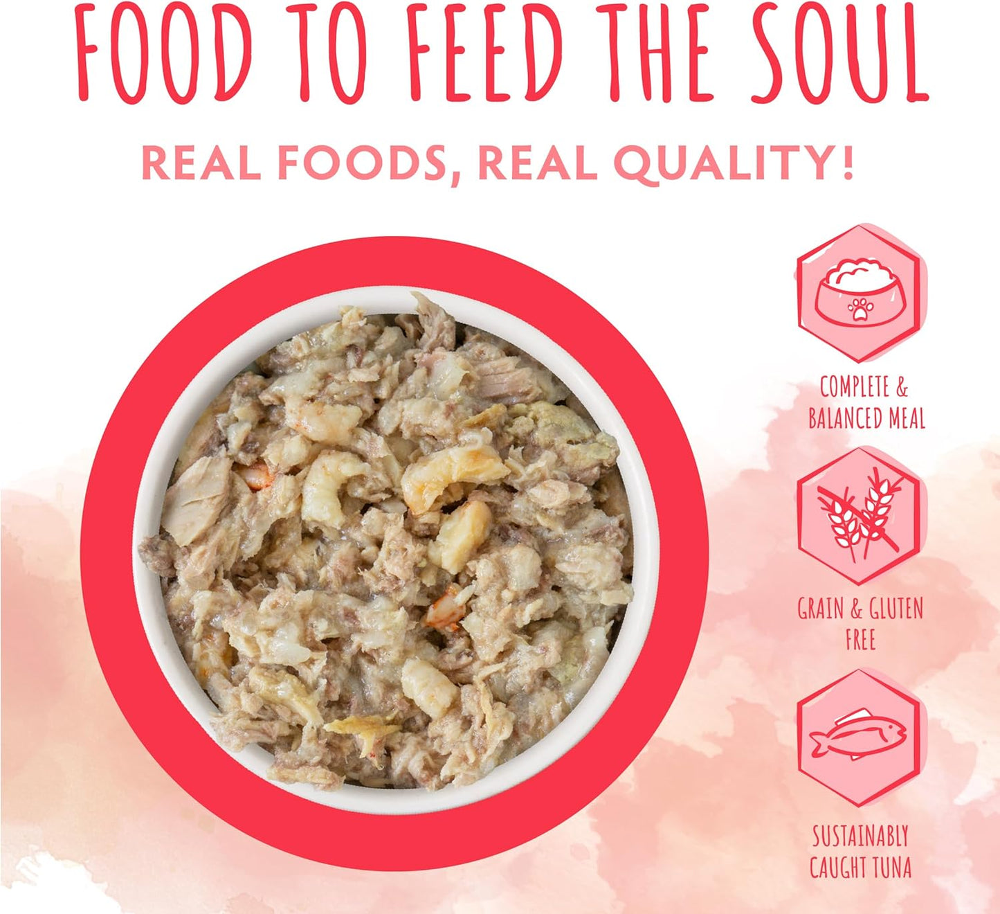 Soulistic Originals, Shrimply Divine Tuna and Shrimp Dinner in Gelée, 5.5oz Can, Pack of 8