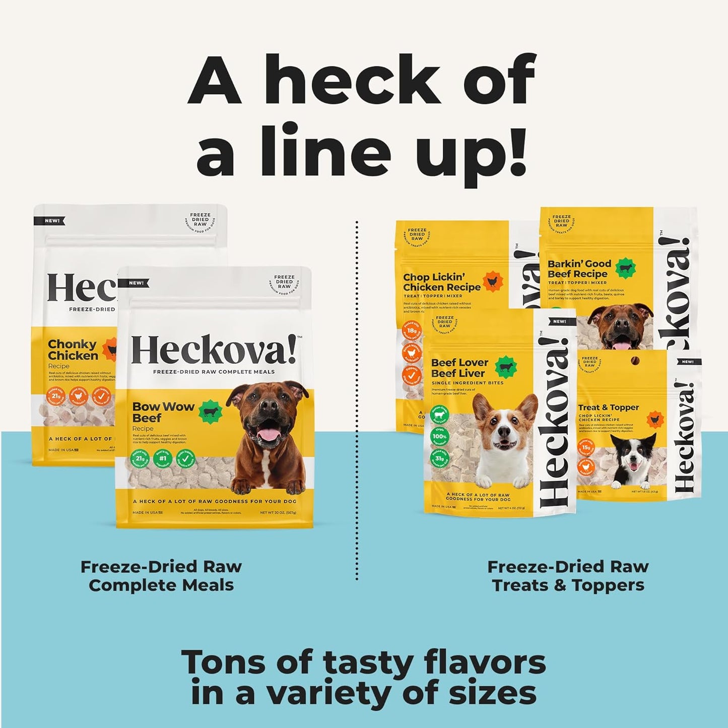 Bow Wow Beef - Freeze Dried Raw Dog Food, Complete Meal & Topper, Beef Liver and Kidney Bites for Training - High Protein (21g Per Cup) - Best Dog Stocking Stuffers, Made in The USA, 20oz Bag