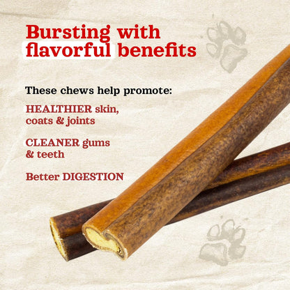 Natural Farm Chicken Stuffed Collagen Sticks with Real Chicken for Dogs (12 Inch, 5-Pack), Rawhide-Free Collagen Sticks, Odor-Free Natural Dog Chews, Long Lasting, for Small, Medium and Large Dogs