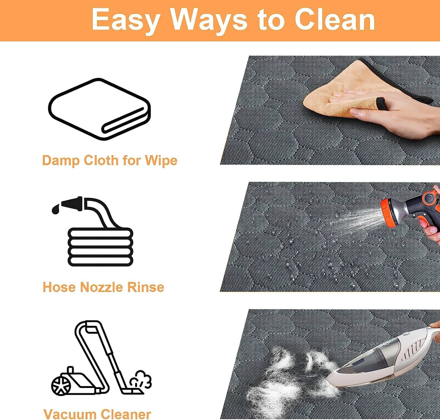 Mancro Dog Car Seat Cover for Back Seat, 2025 Upgraded 600D Heavy Duty Waterproof & Scratch-Resistant Dog Hammock for Car, Back Seat Pet Cover for Dogs with Sedan, Trucks and SUVs, Standard, Grey