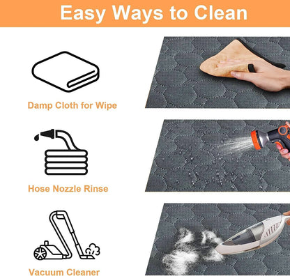 Mancro Dog Car Seat Cover for Back Seat, 2025 Upgraded 600D Heavy Duty Waterproof & Scratch-Resistant Dog Hammock for Car, Back Seat Pet Cover for Dogs with Sedan, Trucks and SUVs, Standard, Grey