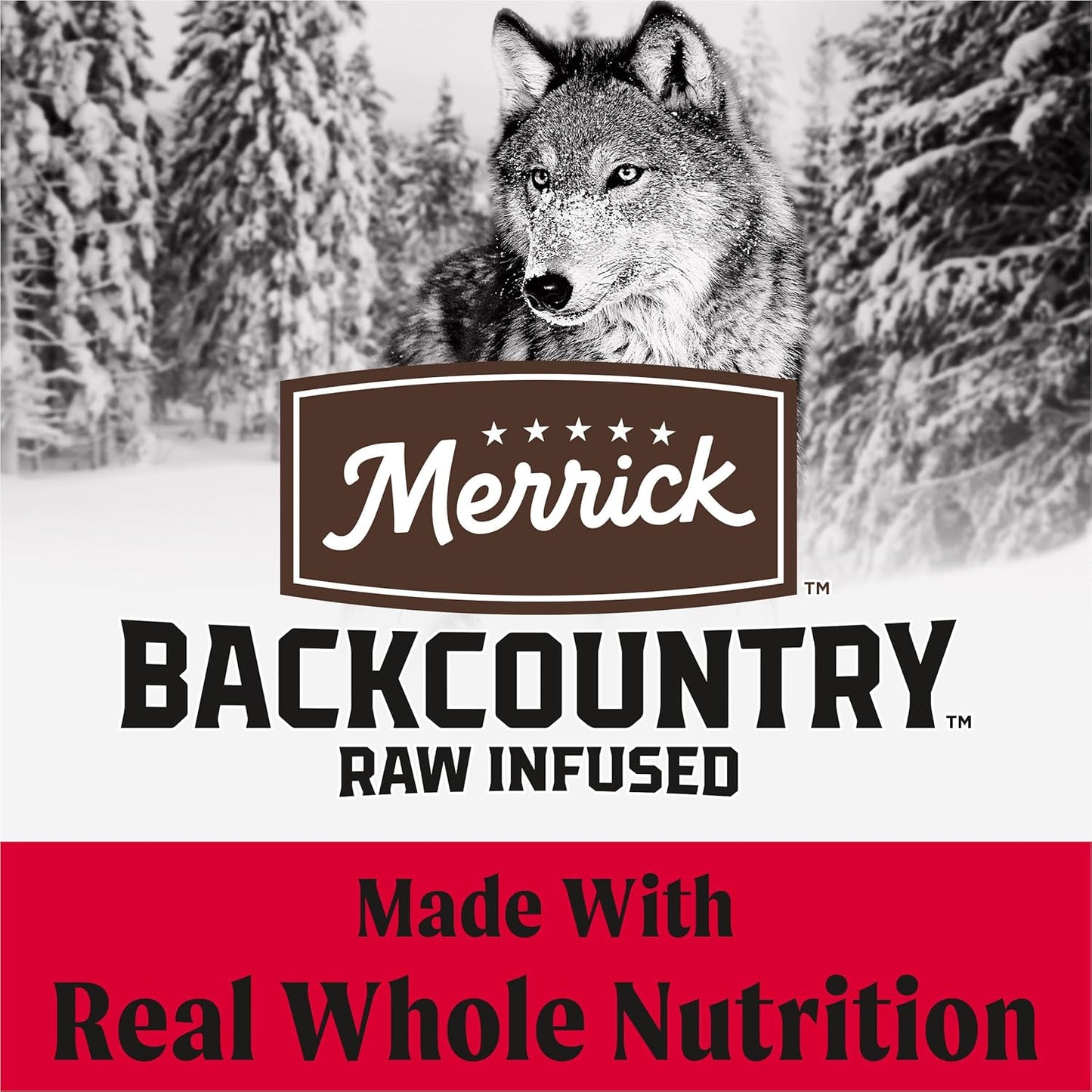 Merrick Backcountry Healthy Grains Kibble With Freeze Dried Raw Pieces, Great Plains Red Meat Recipe Dog Food - 4.0 lb. Bag