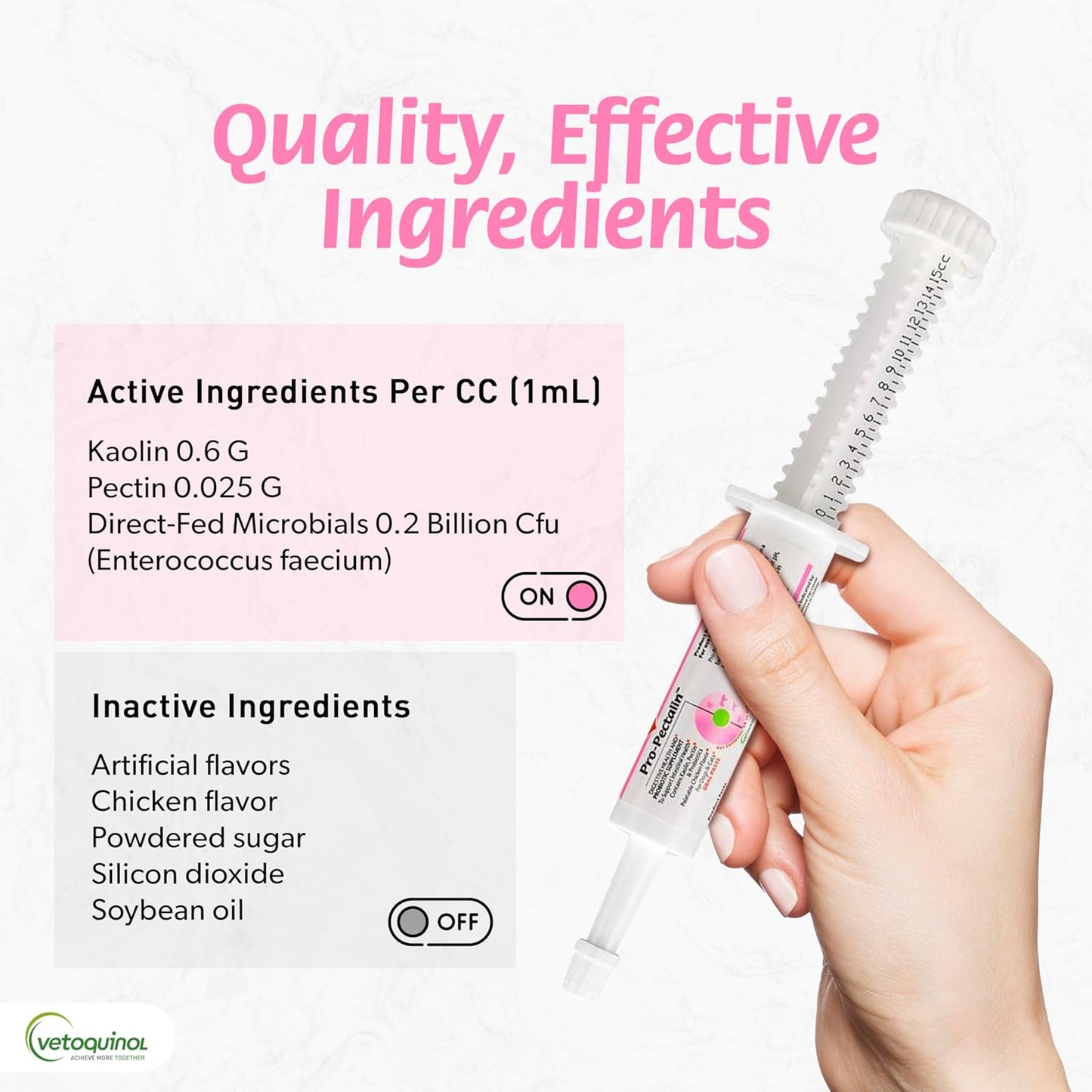 Vetoquinol Pro-Pectalin Oral Paste for Dogs & Cats, Helps Relieve Occasional Diarrhea, Situational Diarrhea Relief with Kaolin and Pectin, Contains Beneficial Probiotic Bacteria, 30cc - Pack of 2