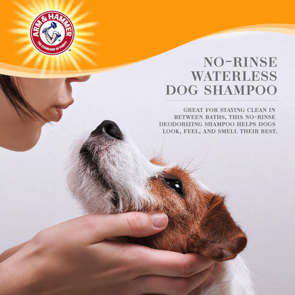 Arm & Hammer for Pets Ultra Fresh Dog Deodorizing Foam, Juniper Mist Scent - No Rinse Waterless Dog Shampoo for Smelly Dogs, Pet Deodorizer, Bathing Supplies, 8 Fl Oz (Pack of 2)