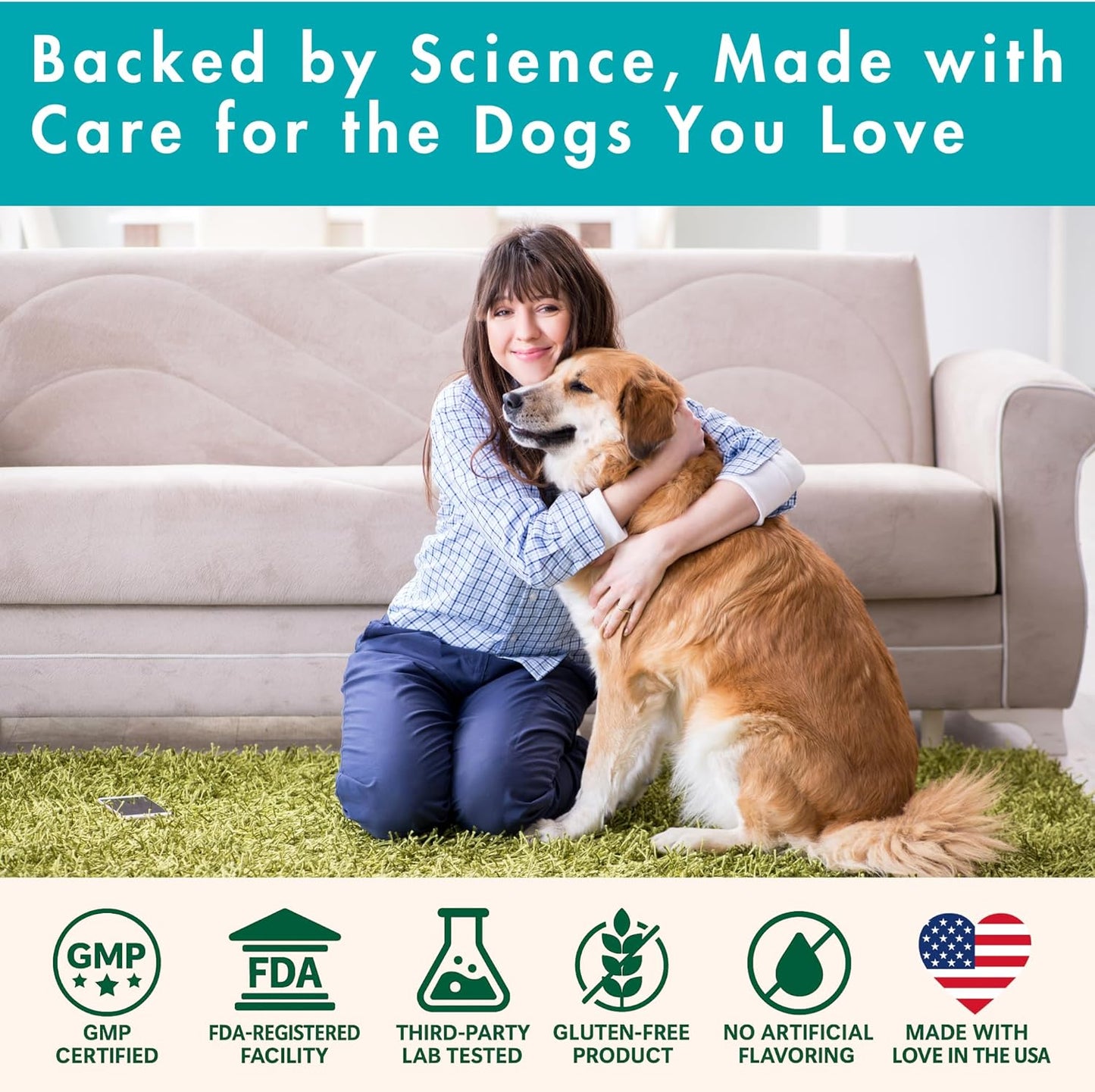 Champ's Armor 10-in-1 Multivitamin Soft Chews for Dogs – Hip & Joint, Skin, Digestion, Immune, Heart, and Brain Health. Complete Daily Support w/Glucosamine, Salmon Oil, Probiotics & More – 120 Ct