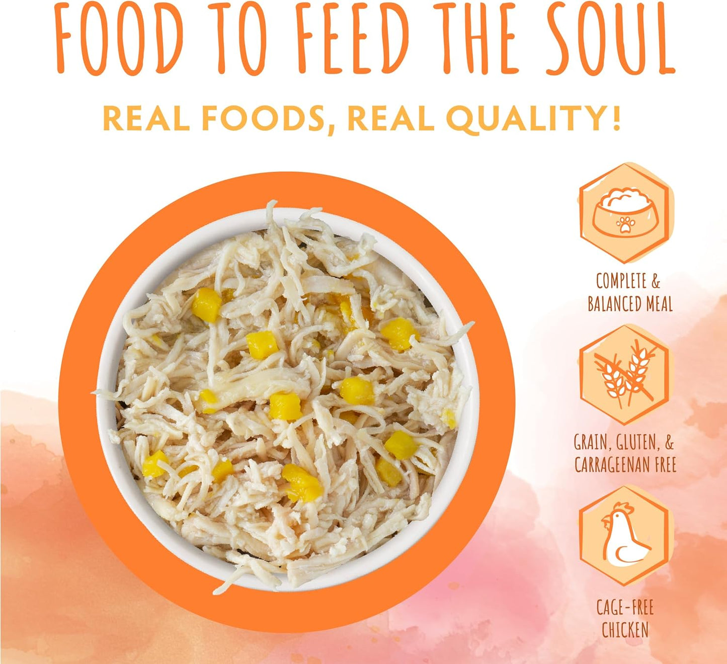 Soulistic Originals, Harvest Sunrise Chicken and Pumpkin Dinner in Gravy, 5.5oz Can, Pack of 8