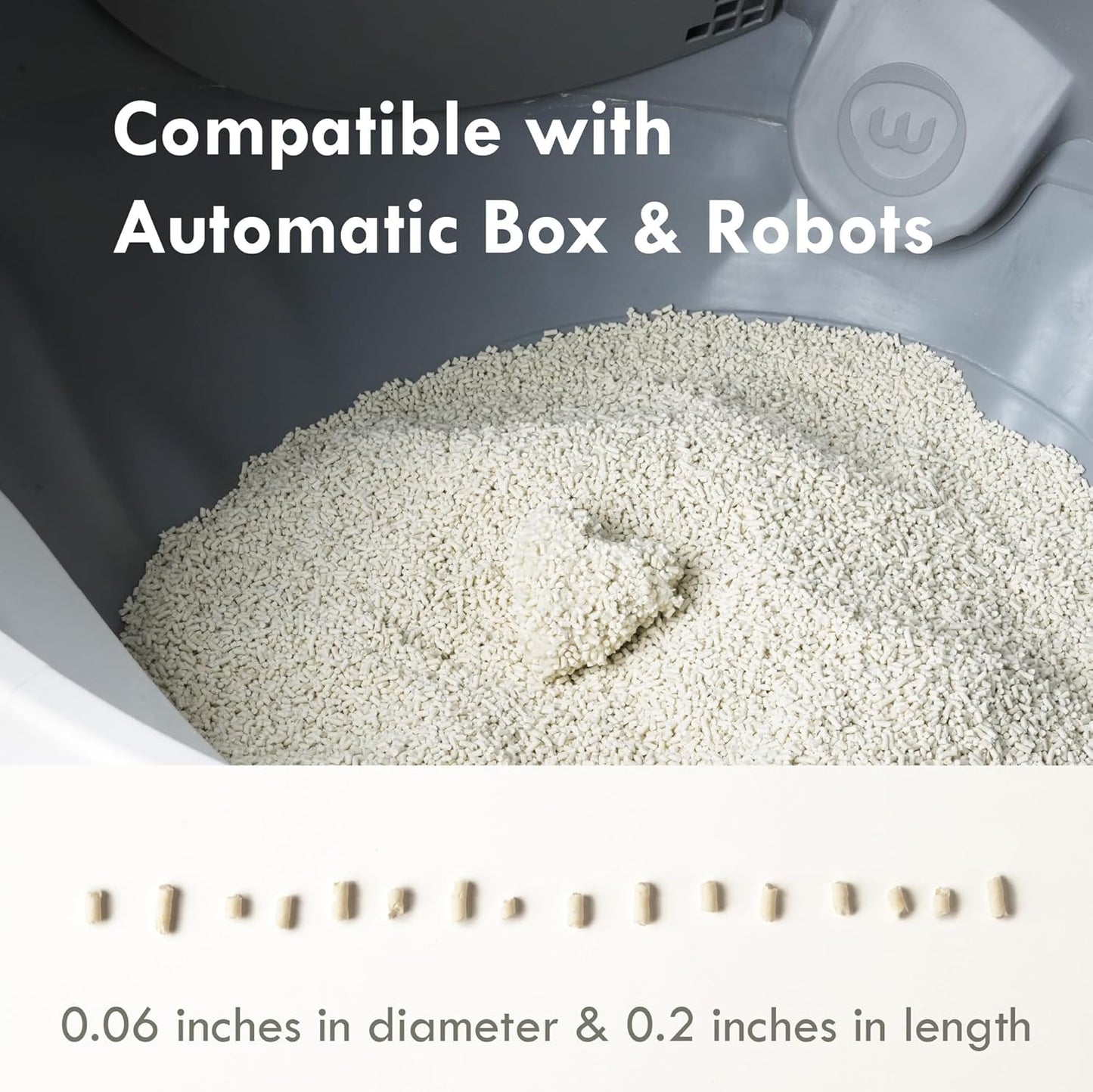 New Cat Home Set – Attractant Granular Tofu Cat Litter 9lb (Mini-Pellet) & Non-Stick Spray for Automatic Boxes | Strong Clumping, Low Dust, Easy Cleanup