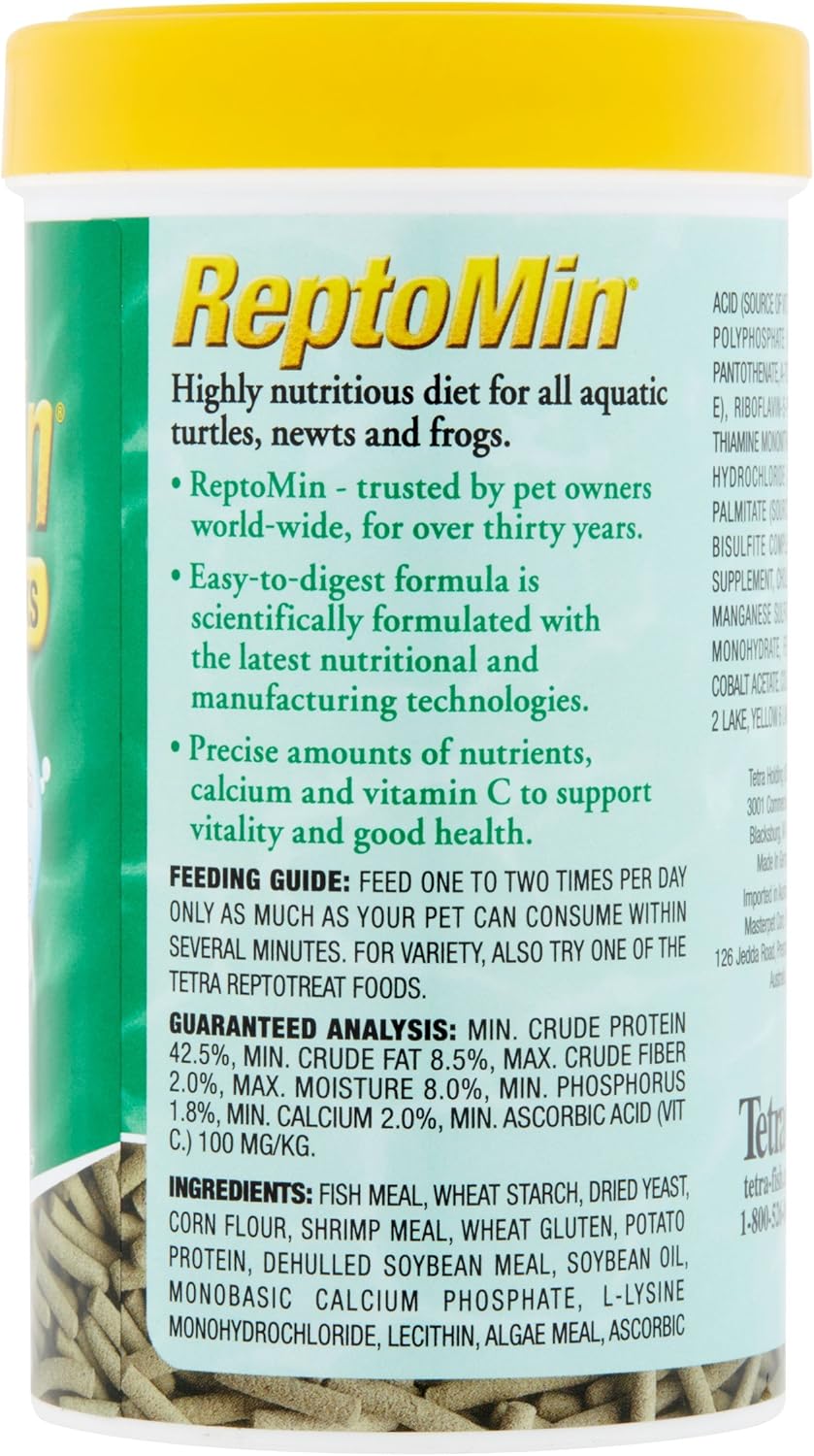 Tetra ReptoMin Floating Food Sticks, Food for Aquatic Turtles, Newts and Frogs, 3.7 oz