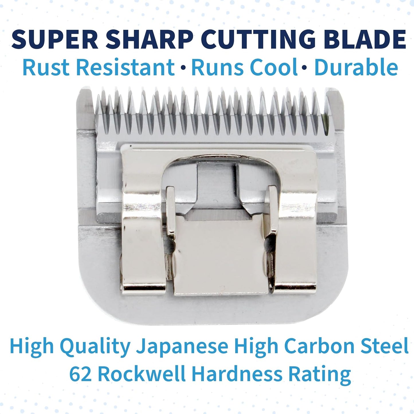 Detachable A Series 7f Blades for Cat Grooming Full Tooth Cuts Length 1/16" - 3.2mm Japanese High Carbon Stainless Steel Cat Grooming Supplies | Compatible A5 Series(7F Cat)