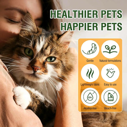 Pet Wipes for Dogs & Cats, Dog Grooming Wipes for Eyes, Paws, Ears,Chin, Unscented Soft pet Wipes 200PCS