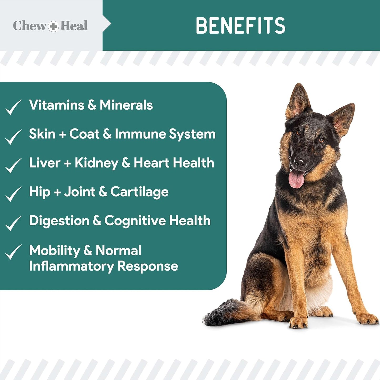 12-in-1 Multivitamin for Dogs - 240 Puppy and Senior Dog Vitamin and Supplement Soft Chews for Hip and Joint - Advanced Formula with Glucosamine, Omega 3,6,9, Vitamins, Probiotics, and More