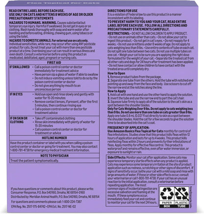 Amazon Basics PreventativeTopical Flea Treatment for Large Cats (Over 9 Pounds), 4 Count