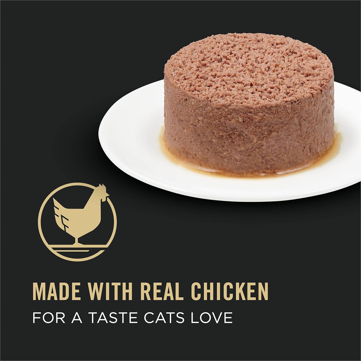 Purina Pro Plan Sensitive Skin and Sensitive Stomach Cat Food Wet Pate, Grain Free Chicken Entree - (Pack of 24) 3 oz. Cans