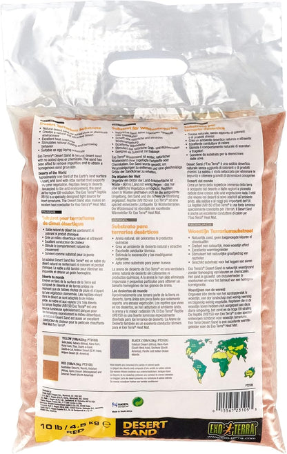 Exo Terra Desert Sand, 10-Pound, Red for All Breed Sizes
