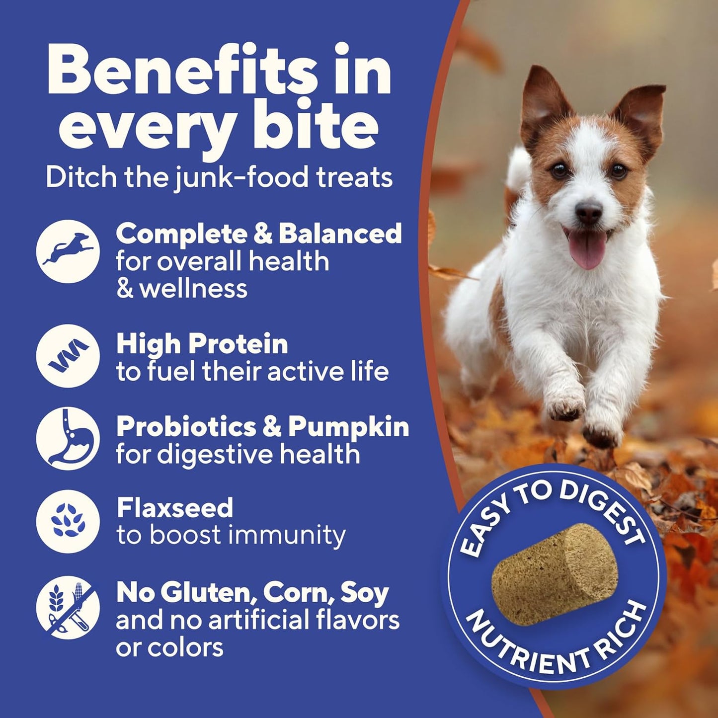 Dave's Pet Food Freeze Dried Venison Treats for Dogs with Pumpkin Fiber & Probiotics, Easy to Digest, Complete & Balanced Nutritious, Freeze Dried Dog Food Topper, USA Made (10 oz)