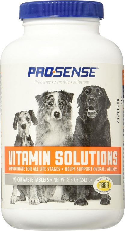 ProSense Vitamin Solutions 90 Count, Chewable Tablets for Dogs, Helps Support Overall Wellness (P-87039)